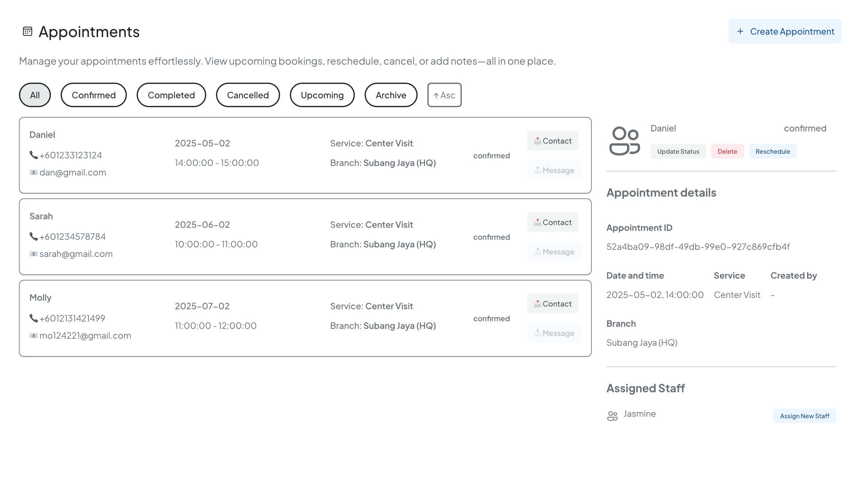 AI-Powered Appointment Booking