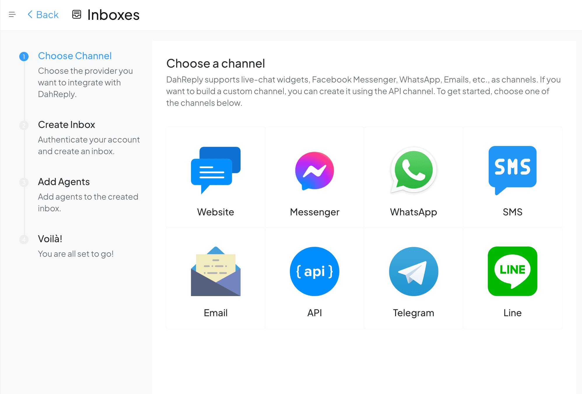 Create an Inbox